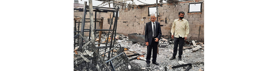 Arsuz’da geçtiğimiz günlerde bir işyerinde çıkan yangın sonrası, işyeri içindeki