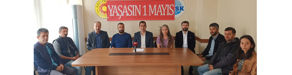 1 Mayısta Alanlardayız…       DİSK, KESK, TMMOB, HATAY TABİP Odası