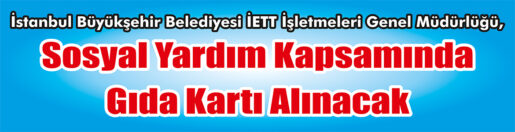&nbsp;&nbsp;&nbsp;&nbsp;&nbsp; İstanbul Büyükşehir Belediyesi İETT İşletmeleri Genel Müdürlüğü, Sosyal yardım