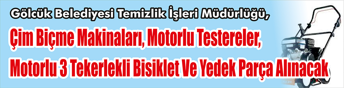 Motorlu Testereler, Motorlu 3 Tekerlekli Bisiklet Ve Yedek Parça Alınacak