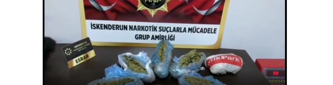 Erzin’de Narkotik Polisi, şüpheli