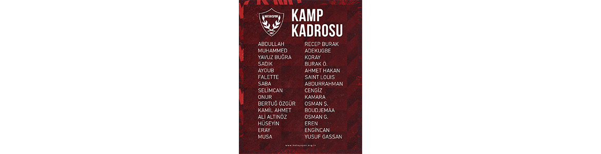 Hatayspor’un yeni sezon hazırlık