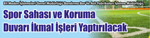 &nbsp;&nbsp;&nbsp;&nbsp;&nbsp; Eti Maden İşletmeleri Genel Müdürlüğü Bandırma Bor Ve Asit