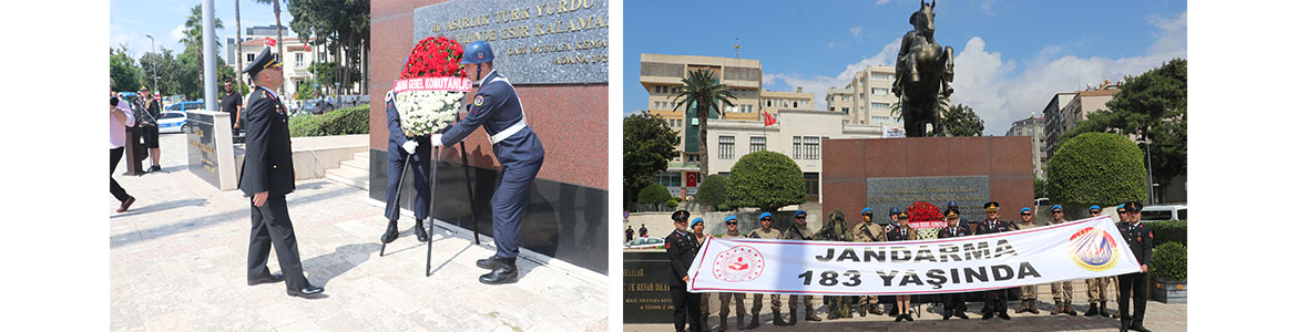 Atatürk Anıtı’na çelenk sunuldu,