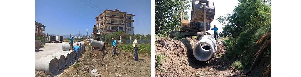 Defne Belediyesi’nden Çekmece ile Çardaklı’da sel taşkınına karşı önlem Defne