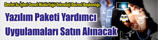 &nbsp;&nbsp;&nbsp;&nbsp;&nbsp; Devlet Su İşleri Genel Müdürlüğü Teknoloji Dairesi Başkanlığı, Yazılım