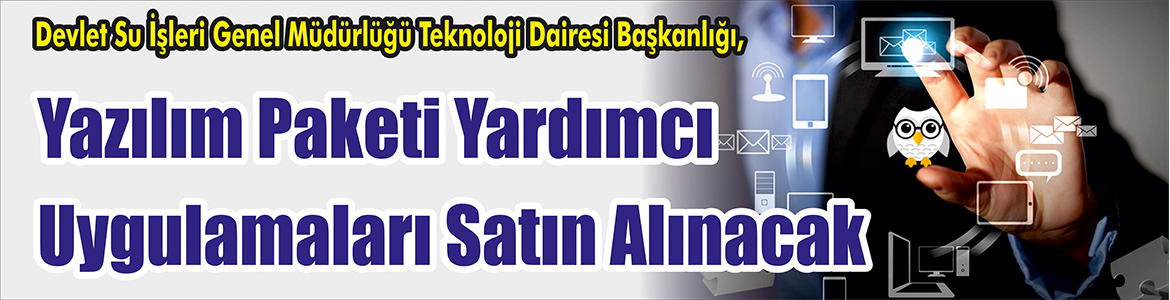 &nbsp;&nbsp;&nbsp;&nbsp;&nbsp; Devlet Su İşleri Genel Müdürlüğü Teknoloji Dairesi Başkanlığı, Yazılım