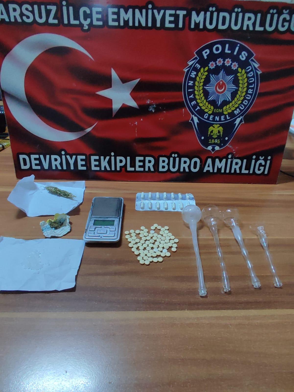 Narkotik Polisi, Arsuz’da bir