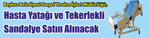 &nbsp;&nbsp;&nbsp;&nbsp;&nbsp; Beykoz Belediyesi Sosyal Yardım İşleri Müdürlüğü, Hasta yatağı ve