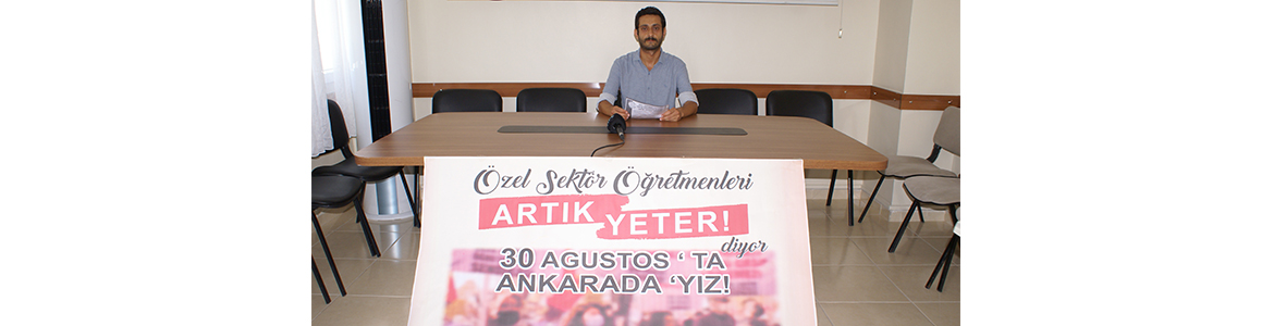 Özel sektörde çalışan eğitim