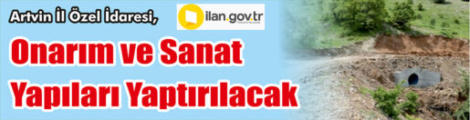 &nbsp;&nbsp;&nbsp;&nbsp;&nbsp; Artvin İl Özel İdaresi, Şavşat Meydancık-Mısırlı-Curupila yolunda onarım ve