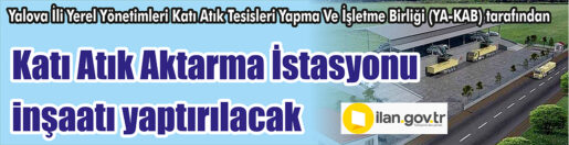 Yalova İli Yerel Yönetimleri Katı Atık Tesisleri Yapma Ve İşletme