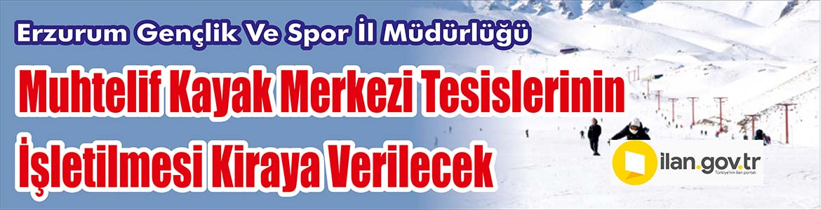 &nbsp;&nbsp;&nbsp;&nbsp;&nbsp; Erzurum Gençlik Ve Spor İl Müdürlüğü, Muhtelif kayak merkezi