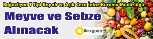 Meyve ve Sebze Alınacak