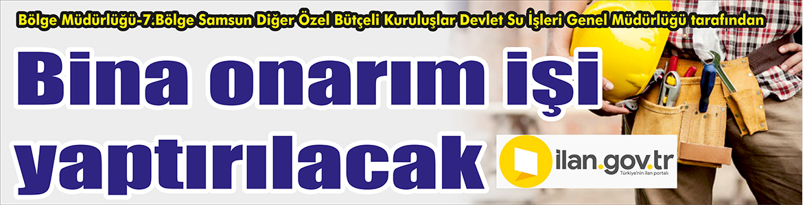 Bölge Müdürlüğü-7.Bölge Samsun Diğer Özel Bütçeli Kuruluşlar Devlet Su İşleri