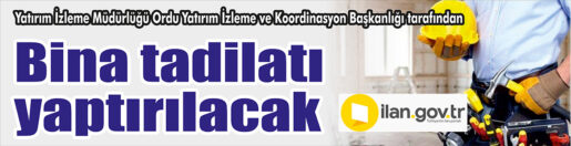 Yatırım İzleme Müdürlüğü Ordu Yatırım İzleme ve Koordinasyon Başkanlığı tarafından