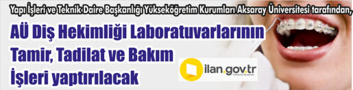Tamir, Tadilat ve Bakım İşleri yaptırılacak Yapı İşleri ve Teknik