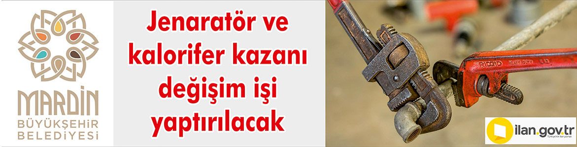 Mardin Büyükşehir Belediyesi Sağlık İşleri Daire Başkanlığı tarafından jenaratör ve