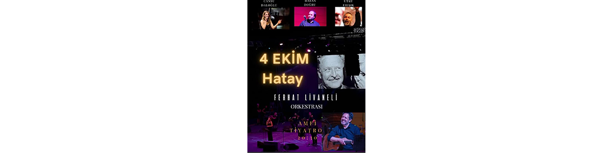 Yarın Antakya’da Livaneli Orkestrası, yarın Antakya’da bir konser veriyor. Antakyalı