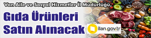 &nbsp;&nbsp;&nbsp;&nbsp;&nbsp; Van Aile ve Sosyal Hizmetler İl Müdürlüğü, Gıda ürünleri