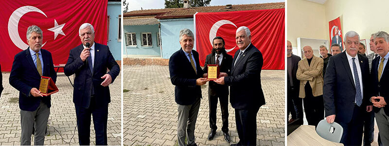 AKP’li Başkanın Plaketi CHP’li Vekilden