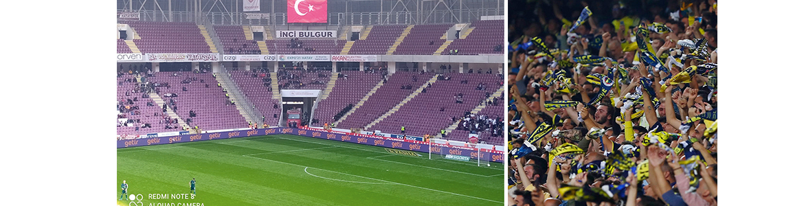 Fenerbahçe tribünleri, tıklım tıklım dolu. Bu coşkulu taraftar, takımını da