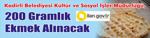 &nbsp;&nbsp;&nbsp;&nbsp;&nbsp; Kadirli Belediyesi Kültür Ve Sosyal İşler Müdürlüğü, 200 gramlık