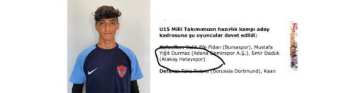 Hatayspor U-15 Takımı Kalecisi