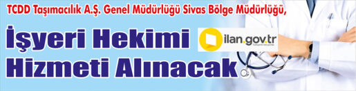 &nbsp;&nbsp;&nbsp;&nbsp;&nbsp; TCDD Taşımacılık A.Ş. Genel Müdürlüğü Sivas Bölge Müdürlüğü, işyeri