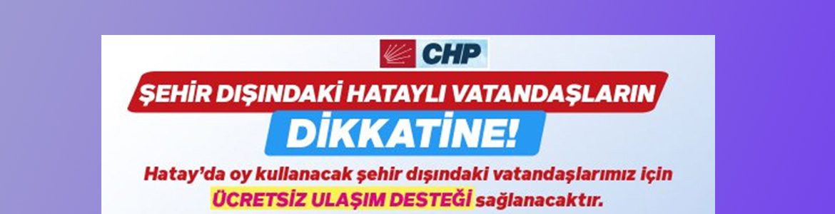 CHP Hatay İl örgütü