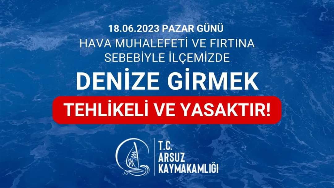 Arsuz Kaymakamlığı ilimizde yaşanan