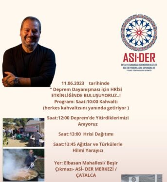 ASİ-DER  Etkinliği Yarın İstanbul Çatalca’da