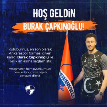 İskenderunspor Kaleci Burak’a İmza Attırdı