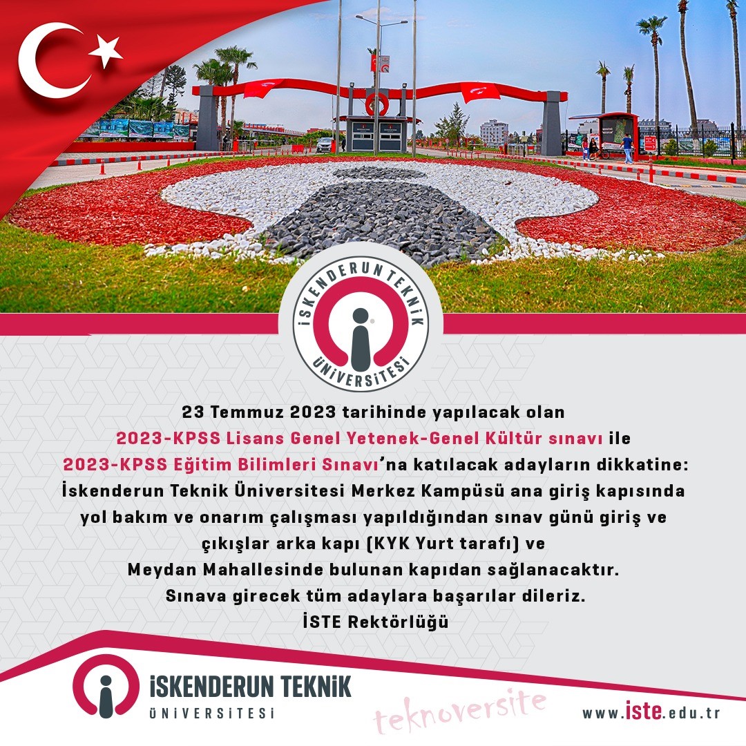 İskenderun Teknik Üniversitesi Rektörlüğü,