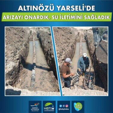 Yarseli İsale Hattı Arızası Giderildi