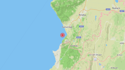 Hatay’ın Samandağ ilçesinde 11.09’da 3.8 Büyüklüğünde ve 7.5 KM derinliğinde