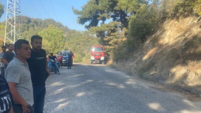 Antakya Kisecik Amanoslar eteğinde perşembe günü akşam saatlerinde başlayan orman