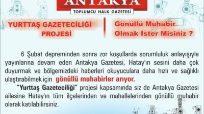 Gönüllü Muhabirler Aranıyor