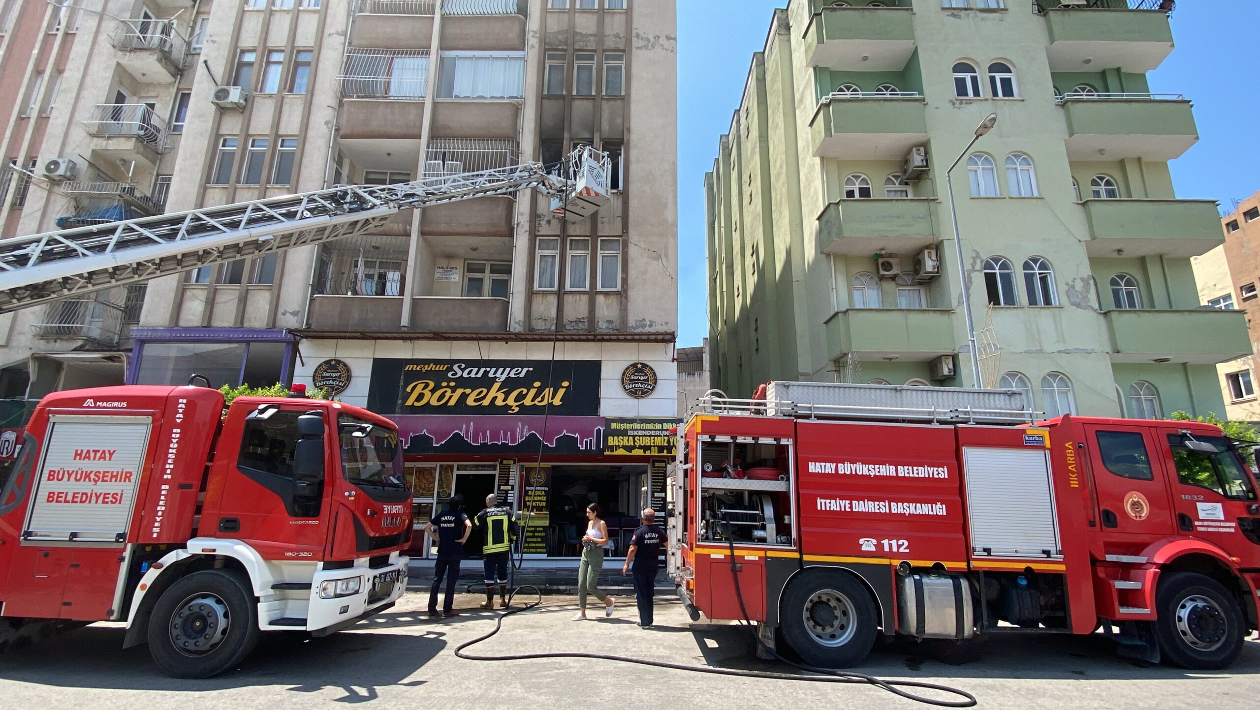 Hatay’ın İskenderun ilçesinde yangın