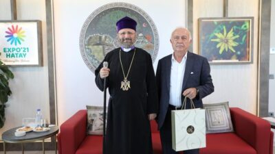 Türkiye Ermeniler Patriği Shak Maşalyan, hafta sonunda Hatay’a geldi.