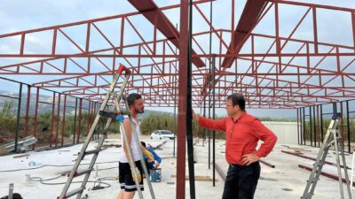 Samandağ Belediye Başkanı Av. Refik Eryılmaz Samandağ ilçesine iki konteyner