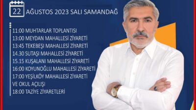 Hatay AK Parti Milletvekili Hüseyin Yayman, seçim bölgesindeki temas ve