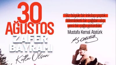 Hatay Büyükşehir Belediye Başkanı Doç. Dr. Lütfü Savaş, 30 Ağustos