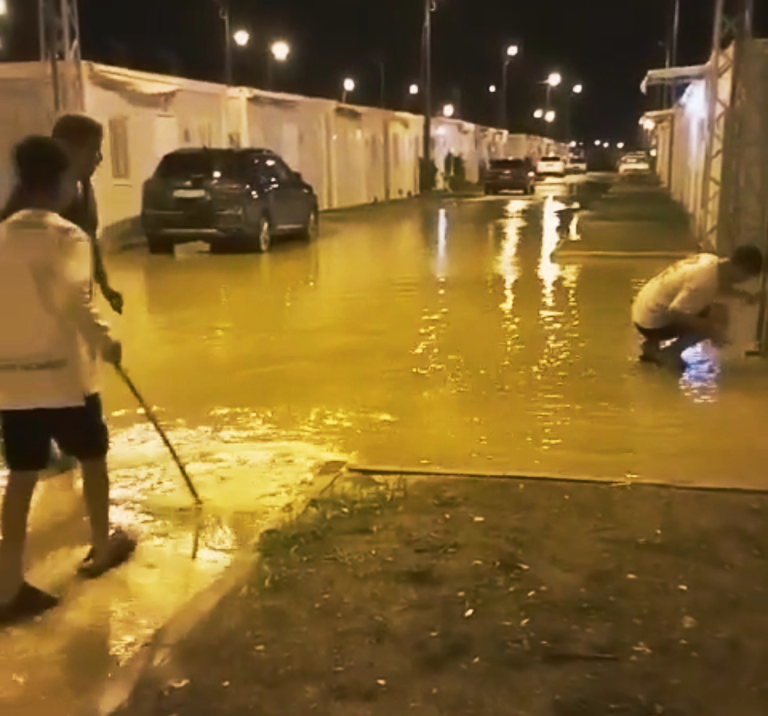 “İSTE” Konteyner kenti sular altında