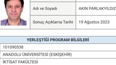 CHP’nin Defne eski ilçe başkanı Akın Parlakyıldız; Üniversite mezuniyetinden 33