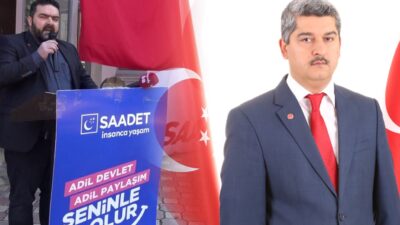 Saadet Partisi Genel merkezi kararıyla il başkanı Mustafa Eğe yerine