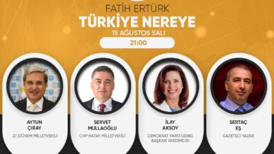 Antakyalı gazeteci Flash Haber TV kanalında programcı Fatih Ertürk’ün moderatörlüğünde