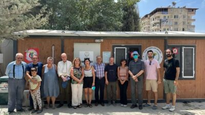 HTO’ ZİYARETİ KONTEYNER’E Türk Tabipler birliği başkanı ile merkez konseyi