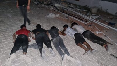 Antakya-Odabaşı mahallesinde bir evin klima, doğalgaz malzemelerini çaldıkları polisin  drone’si