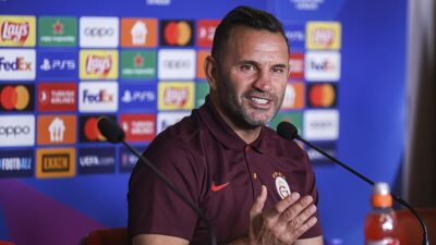 Galatasaray Teknik Direktörü Okan Buruk, UEFA Şampiyonlar Ligi play-off turu